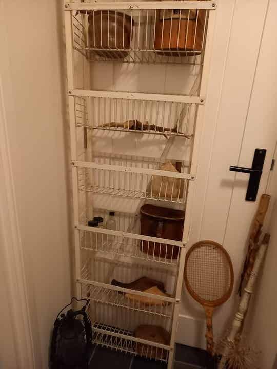 ◘ Metalen keukenrek wit