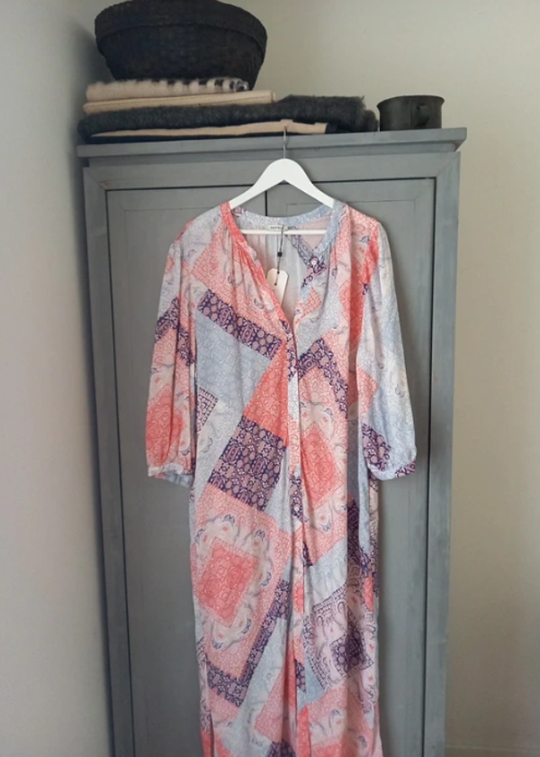 ♣ Anna BLue lange jurk XL NEW