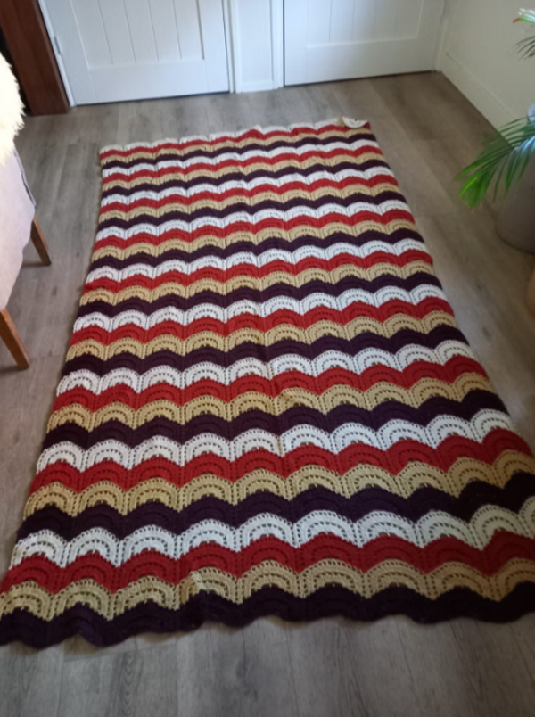 ☻ Prachtige vintage - brocante - retro plaid of sprei