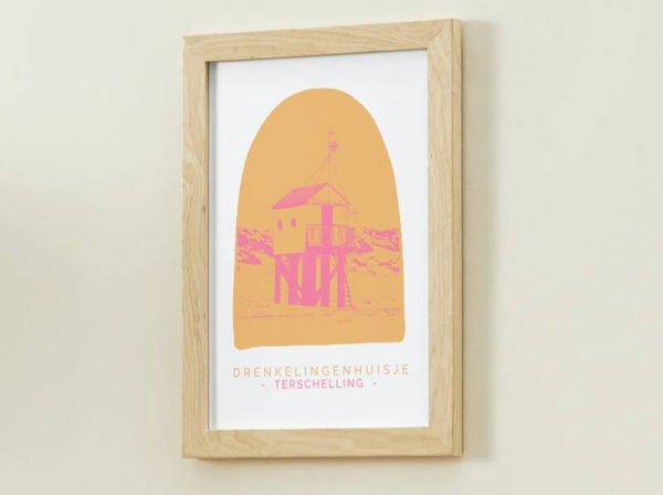Download print Drenkelingenhuisje Roze