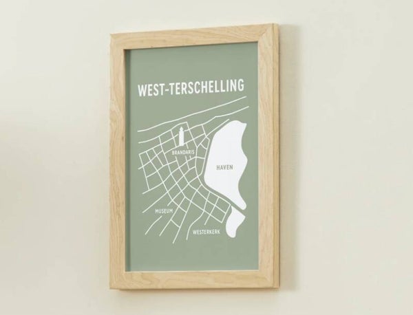 Download print kaart Terschelling
