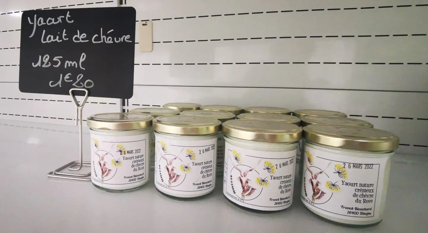 Yaourt lait de chèvre du Rove (125ml)