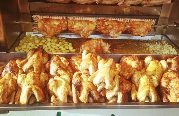Poulet fermier rôti