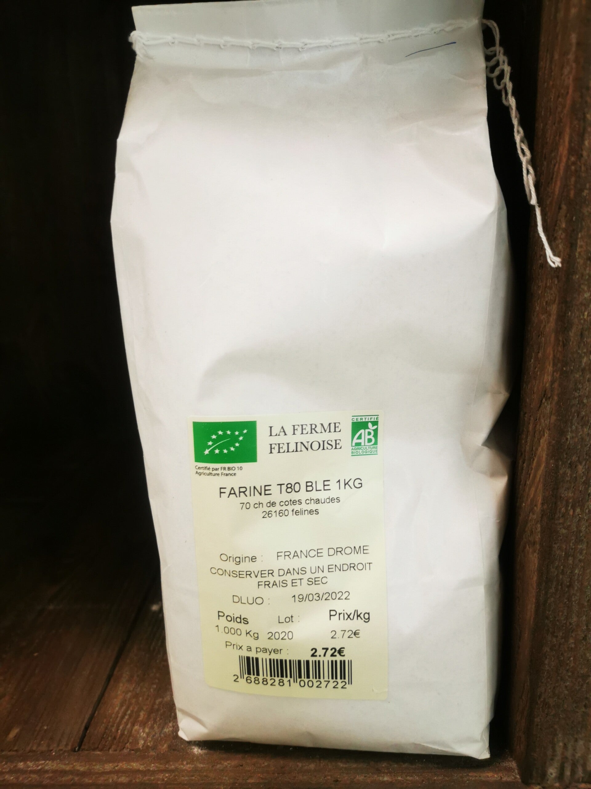 Farine de blé T80 bio