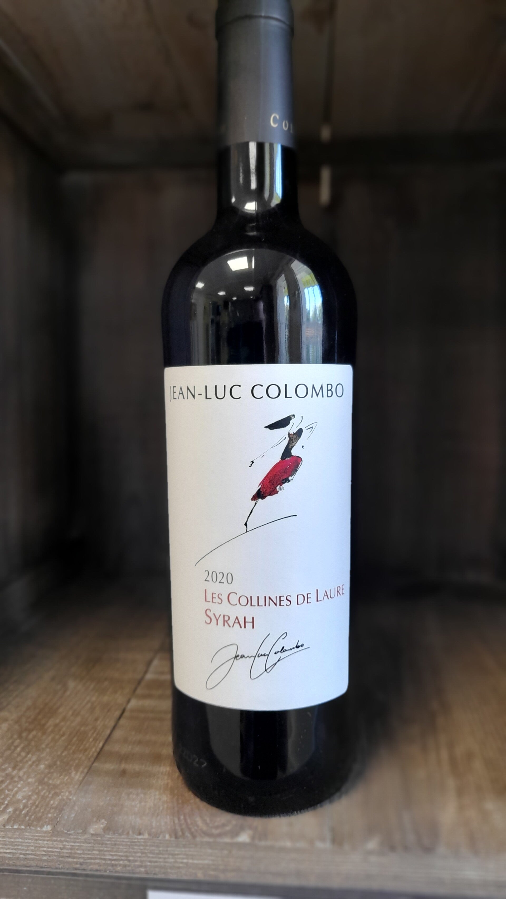 Bouteille de vin "méditerranée syrah rouge, domaine Colombo"