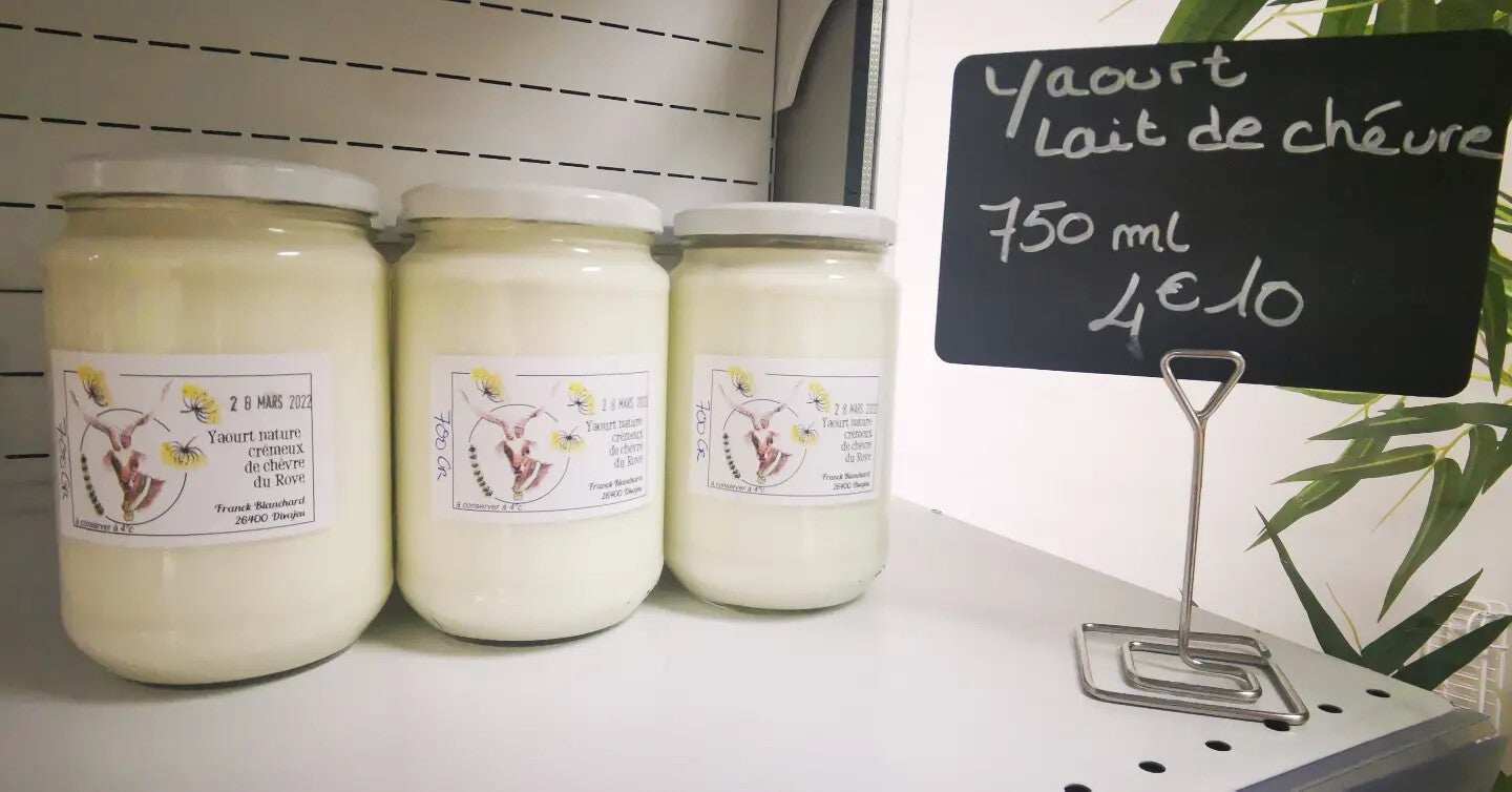 Yaourt lait de chèvre du Rove (750 ml)