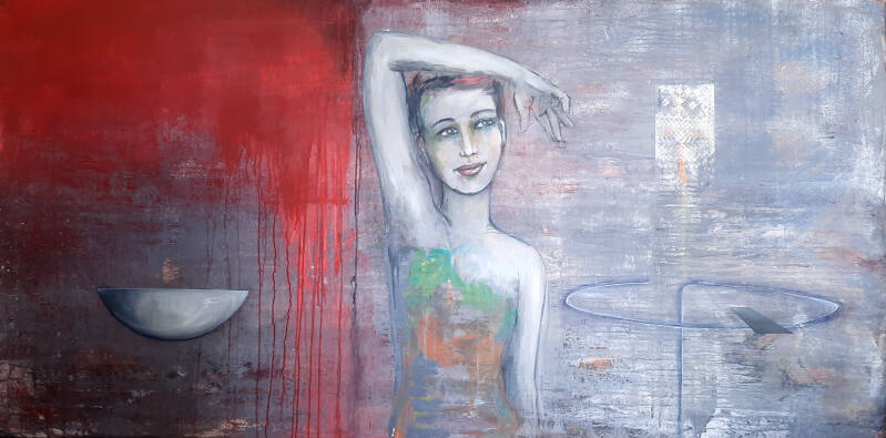 Öl Acryl auf Leinwand  HOLT