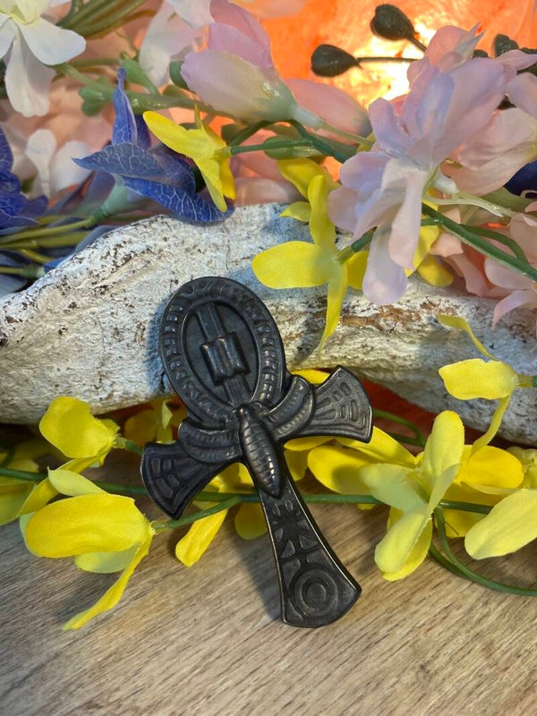 Obsidiaan Zilver in Ankh symbool 785
