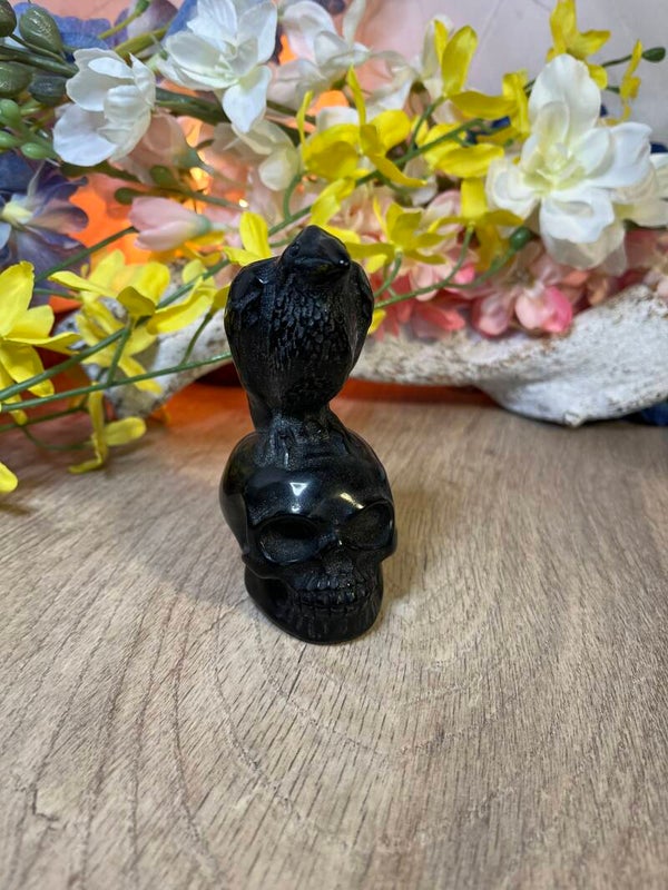 Skull met Raaf Obsediaan