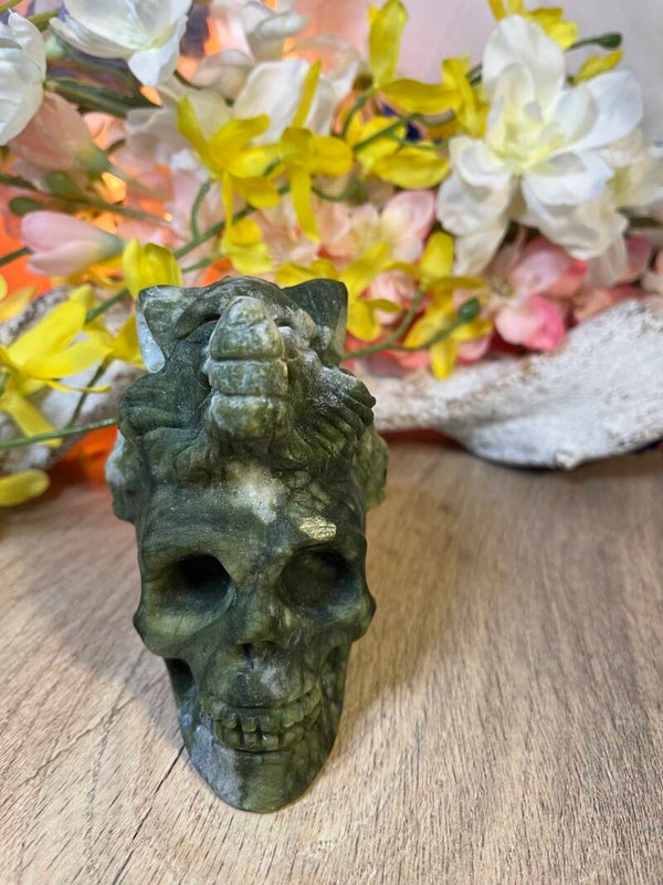 Skull met wolf sperpetijn