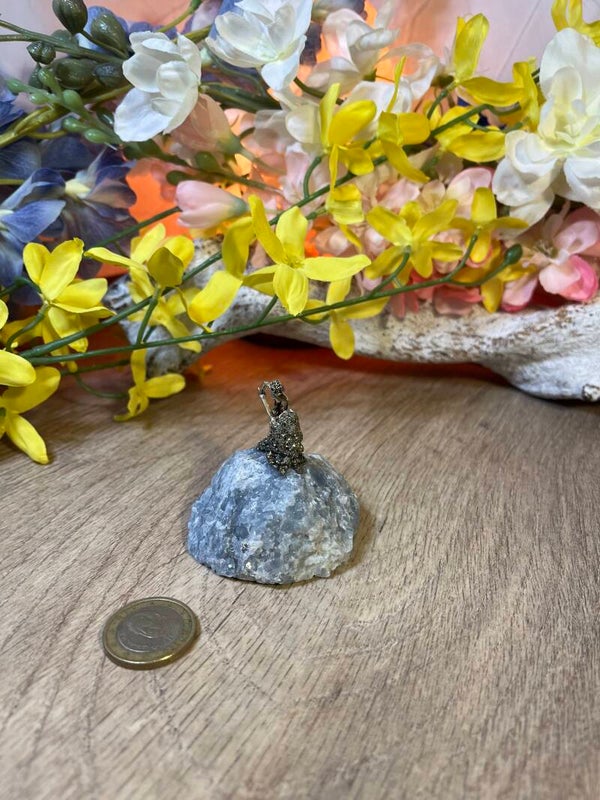 vuurstoker op Calciet