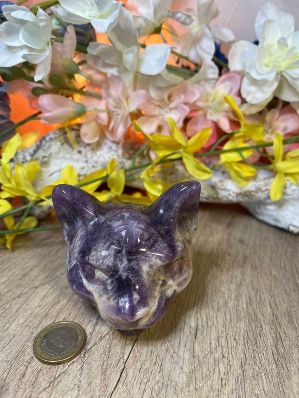 kat met 3e oog uit chevron amethist