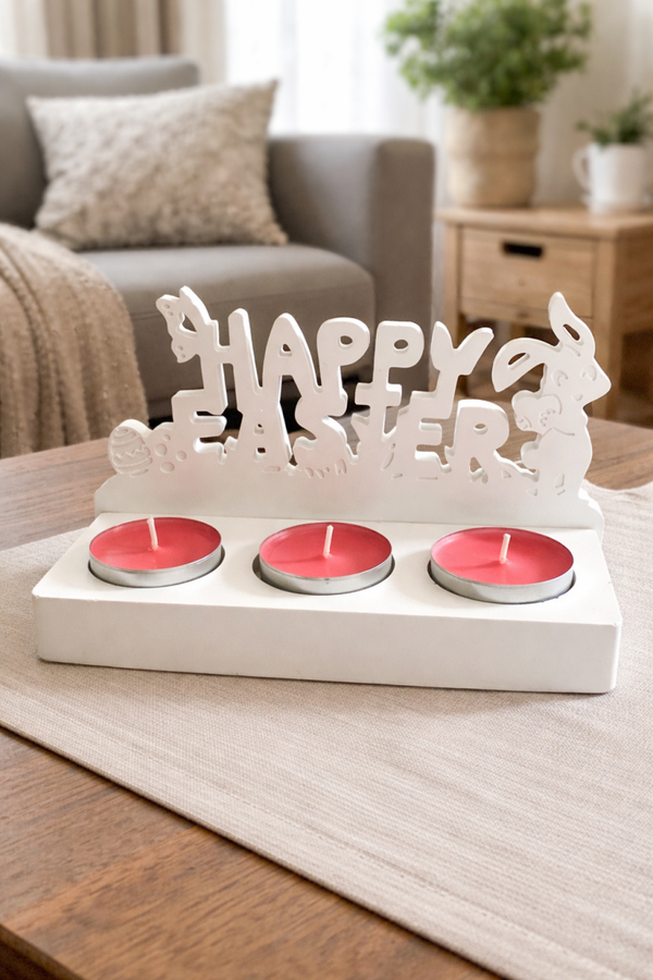 Teelichthalter „Happy Easter“
