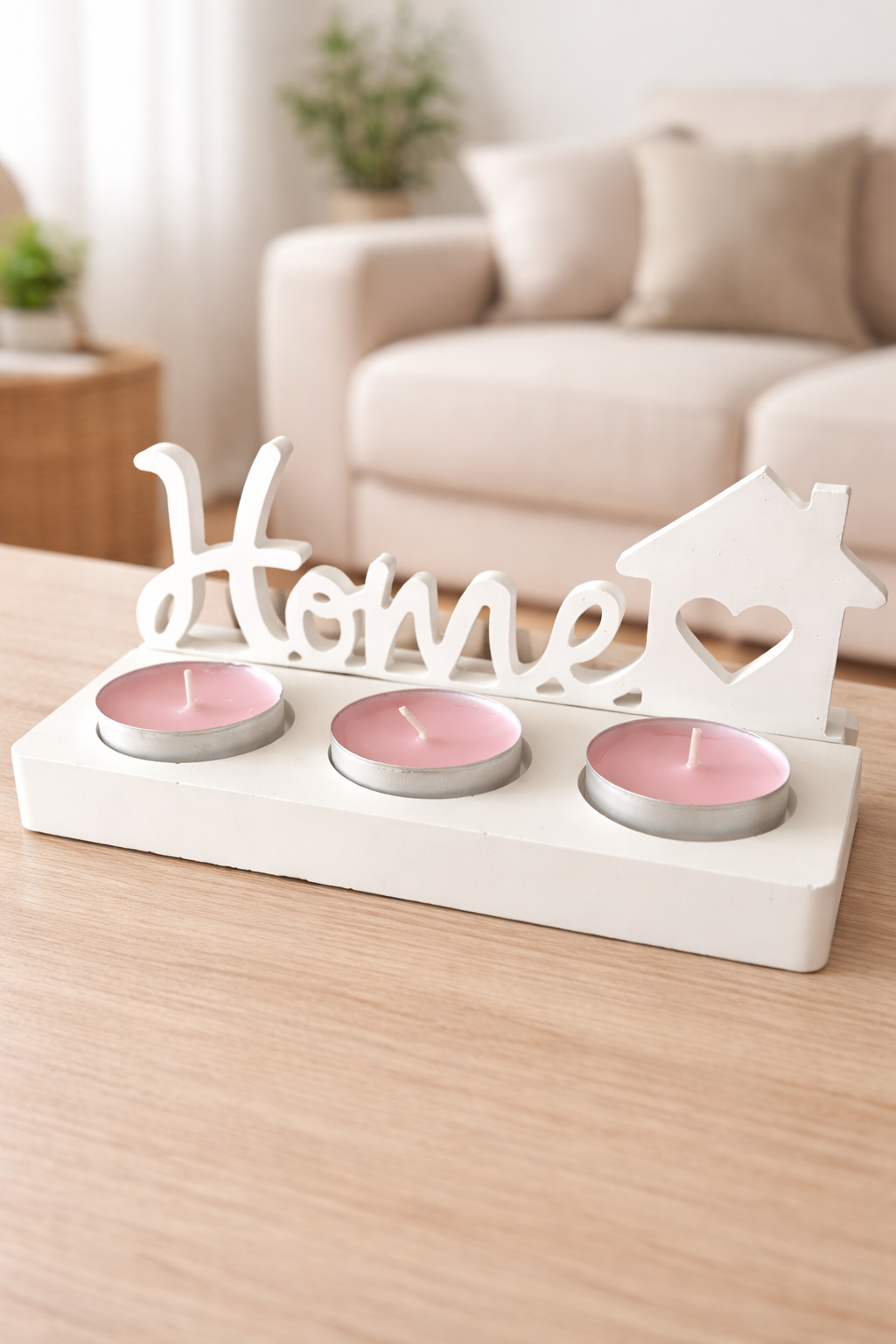 Teelichthalter “Home”
