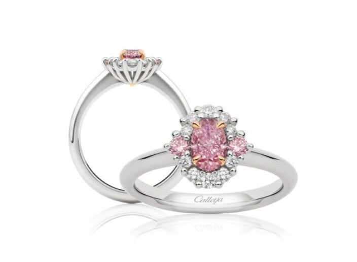 TERRI OVAL A.A.P.D AND WHITE DIAMOND COMBINATION RING ELEGENT TO ITS EXISTANCE