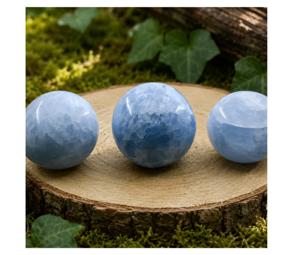 Calciet blauw knuffelsteen | Herstel en Ontspanning