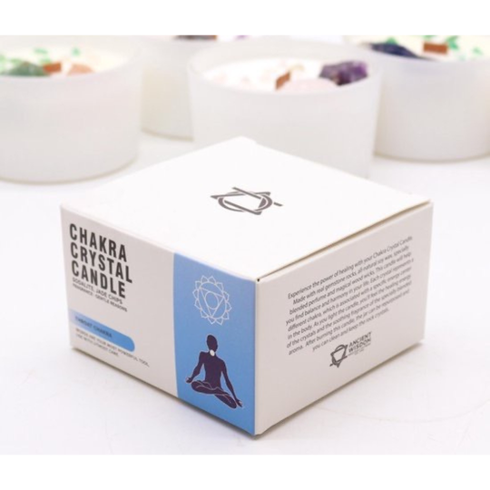 Chakra Kristal Kaarsen | Gratis organza zakje