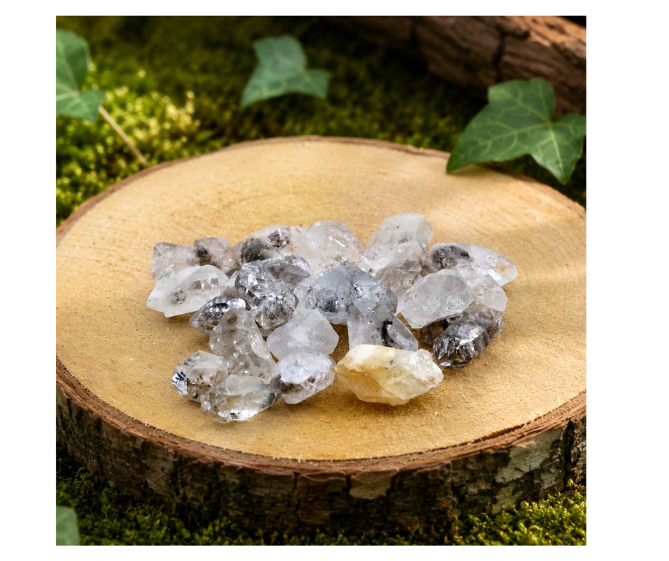 Herikimer diamant ruw | Verlicht pijn, Transformatie en Gezichtsvermogen