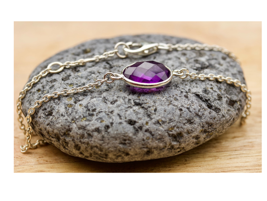 Amethist armband | Geeft rust, helpt bij hoofdpijn en slapeloosheid