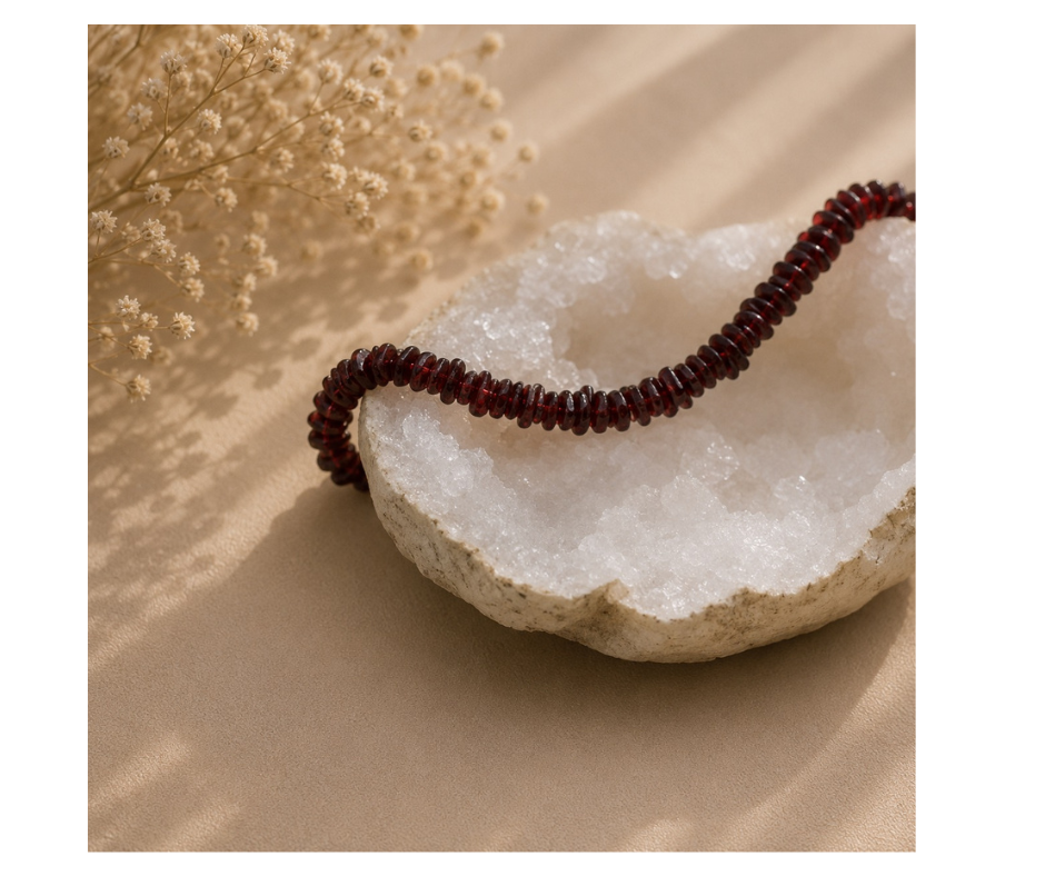 Granaat collier | Inzicht, Bloedsomloop en Energie