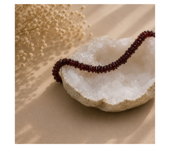 Granaat collier | Inzicht, Bloedsomloop en Energie