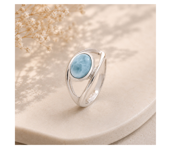 Larimar ring | Tweedehands zo goed als nieuw!