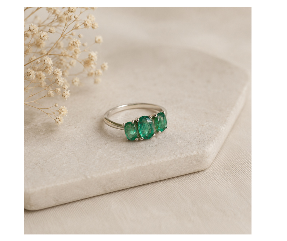 Smaragd ring | Perspectief, Kalmerend en Ontgiftend