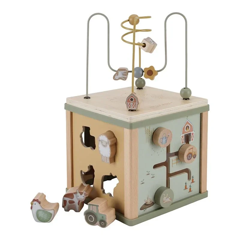 Little Dutch - Houten activiteitenkubus - Little Farm