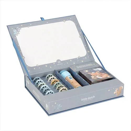 Little Dutch - Verhalen projector zaklamp - Blauw