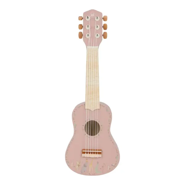 Little Dutch - Houten gitaar - Safari Friends - Roze
