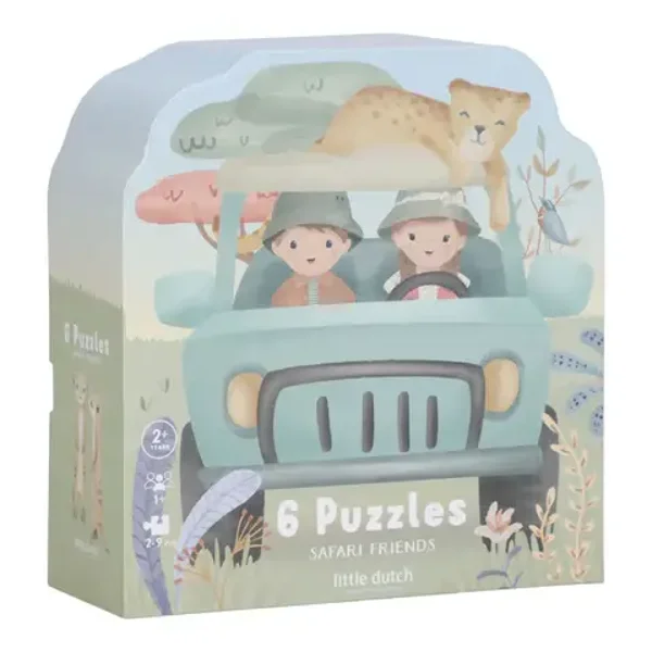 Little Dutch - 6 puzzels - Safari Friends