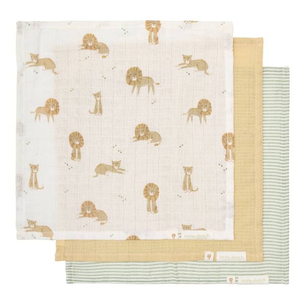 Little Dutch - Monddoekjes - Safari Friends - Safari Leo
