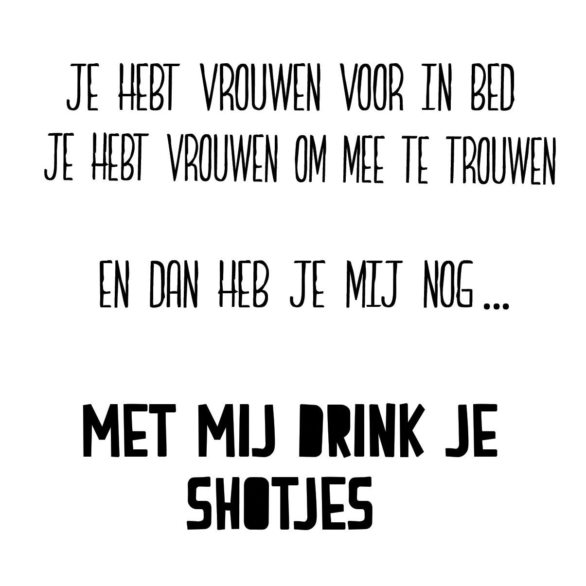 Onderzetter shotjes wit