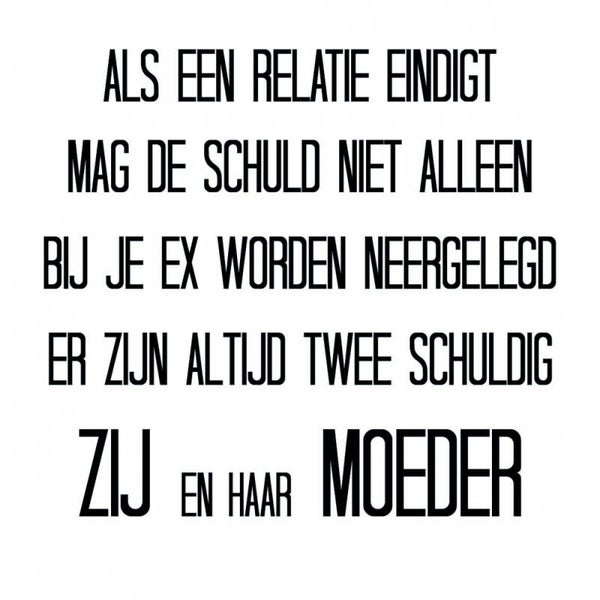 Onderzetter Zij en haar moeder wit