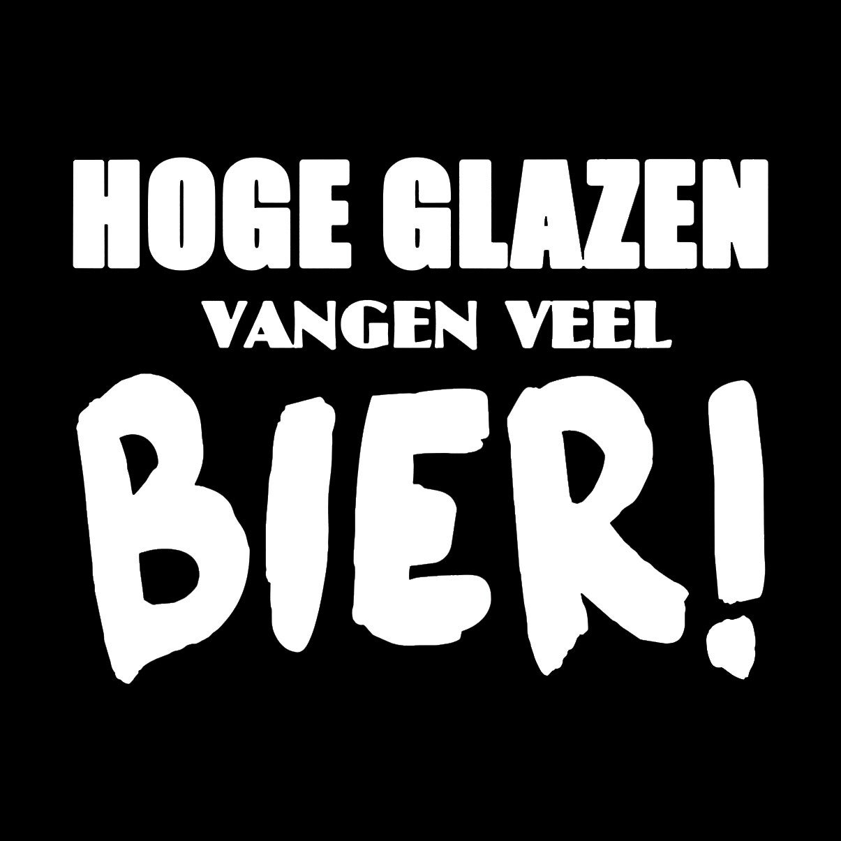 Onderzetter hoge glazen zwart