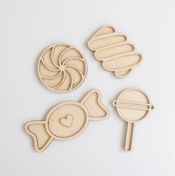 Speeltray set snoepjes