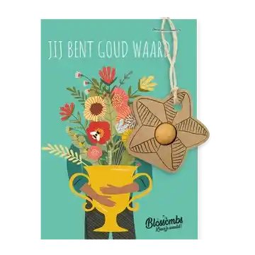 Blossombs hanger - Jij bent goud waard