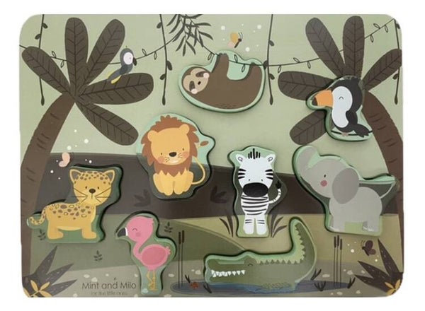Houten puzzel jungle
