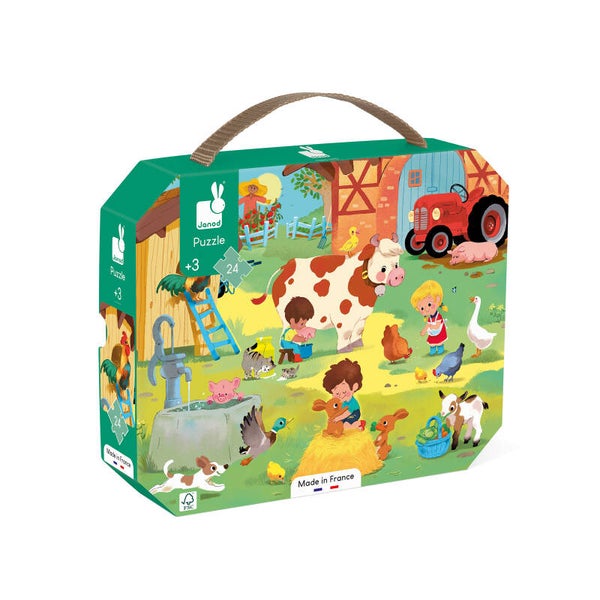 Janod - puzzel - Op de boerderij