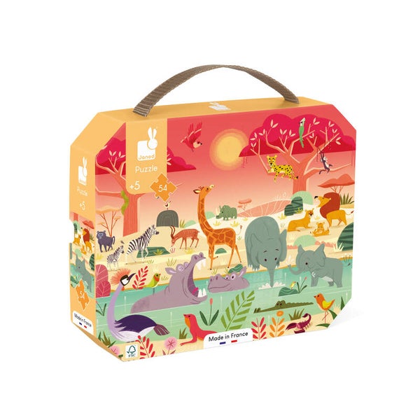Janod - puzzel - Het dierenreservaat