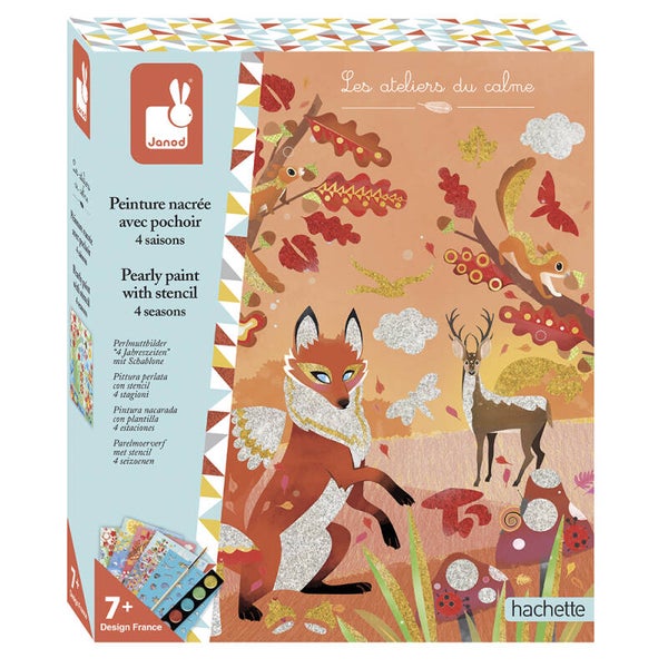 Janod - Atelier Deco - Parelmoer schilderset de seizoenen
