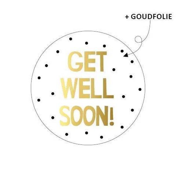 Sticker get well soon