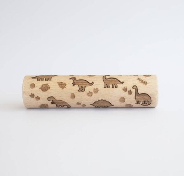 Houten roller dino's