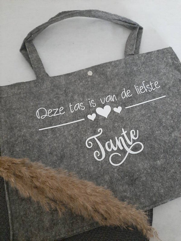 Viltentas liefste tante donkergrijs