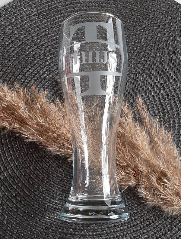 Bierglas met naam