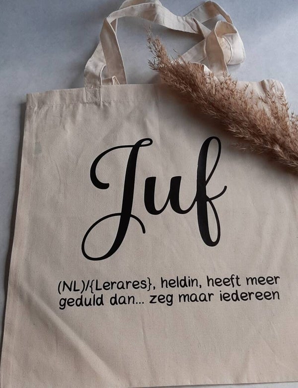 Canvastas juf betekenis naturel