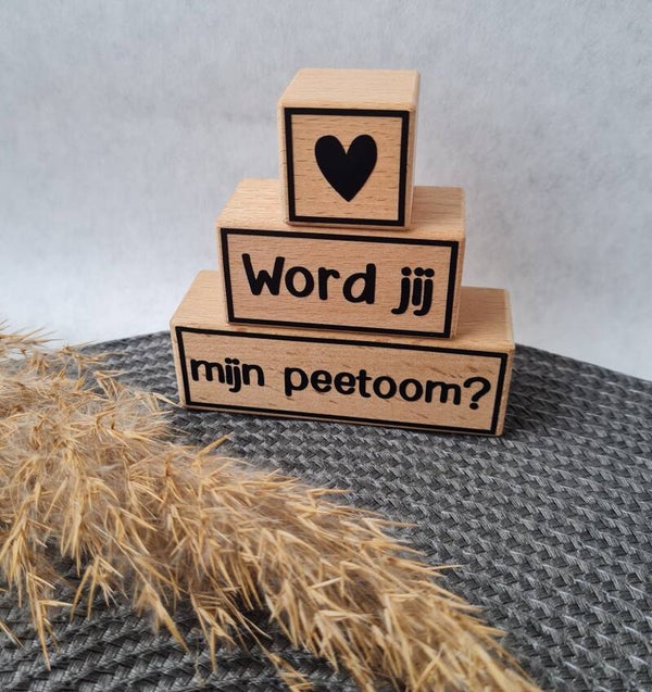 Stapelblokken peetoom