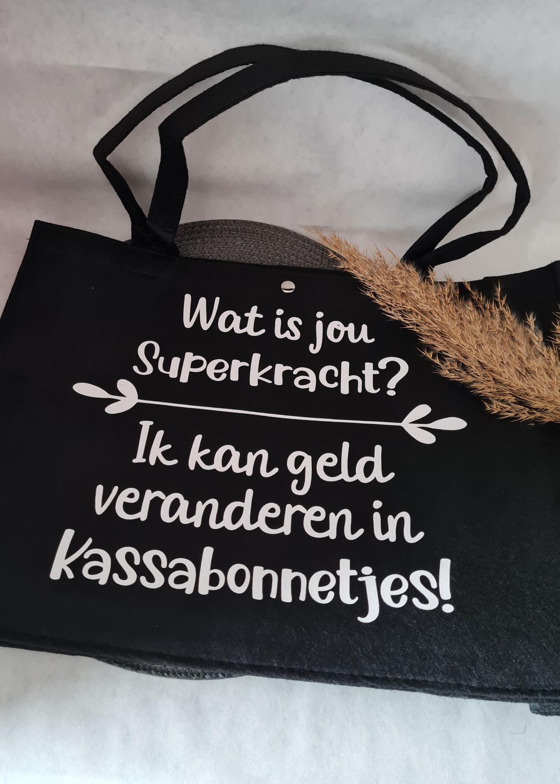 Mint11 - Vilten tas zwart - Superkracht