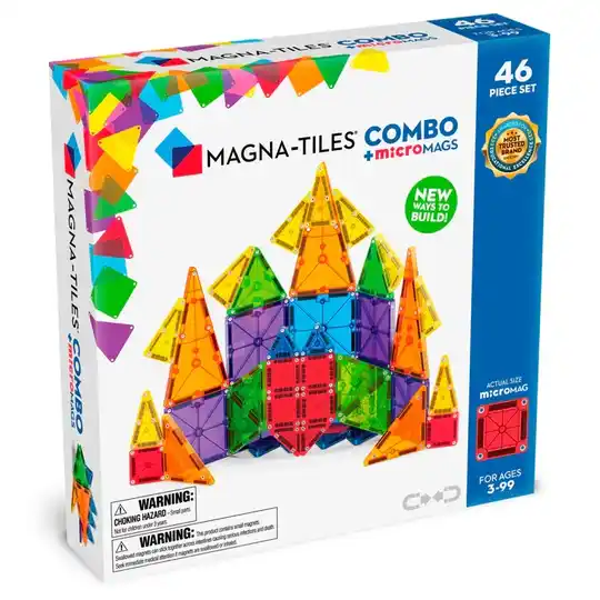 Magna-Tiles - Combo + micro mags - 46 stuks
