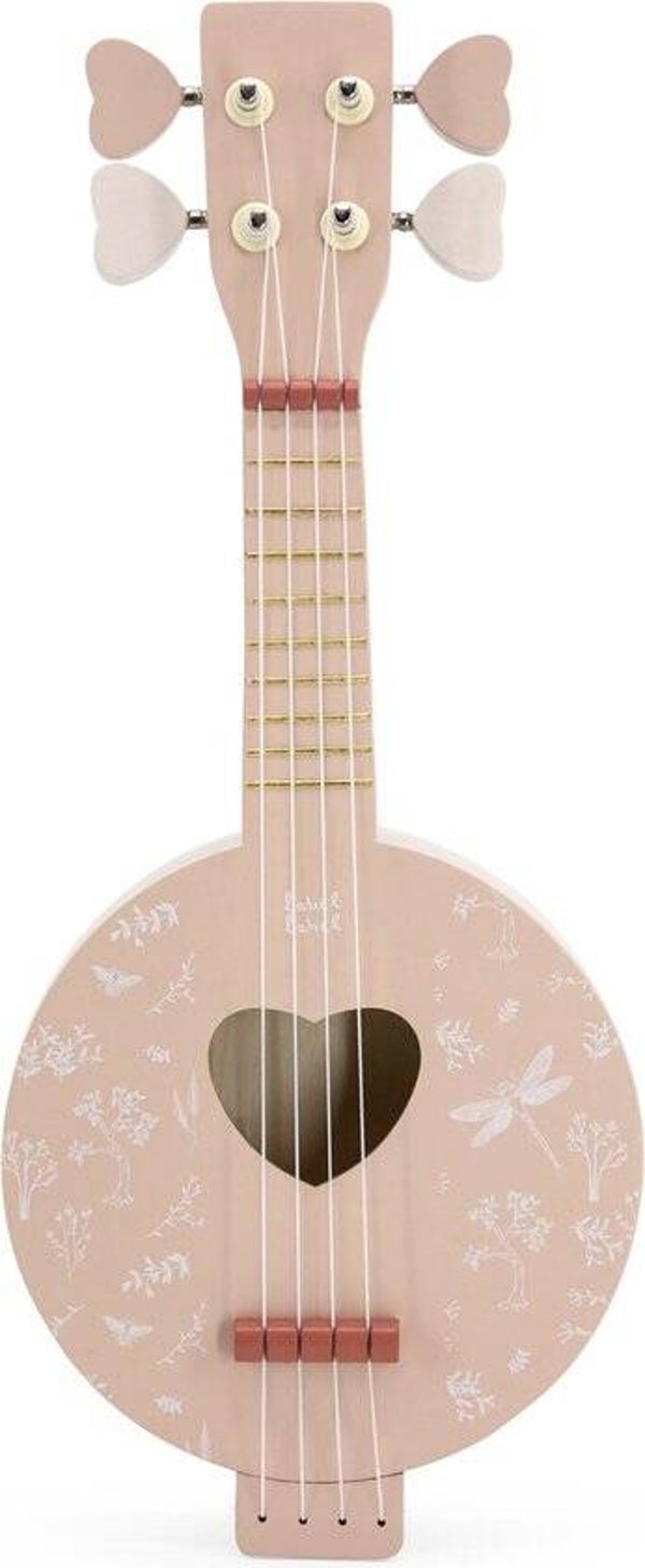 Label Label - Houten banjo - Roze